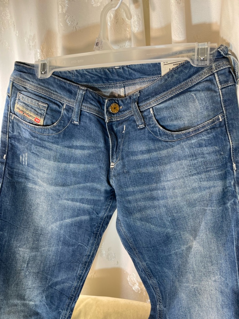 Diesel Women's Boot Cut Jeans in Medium Blue Wash